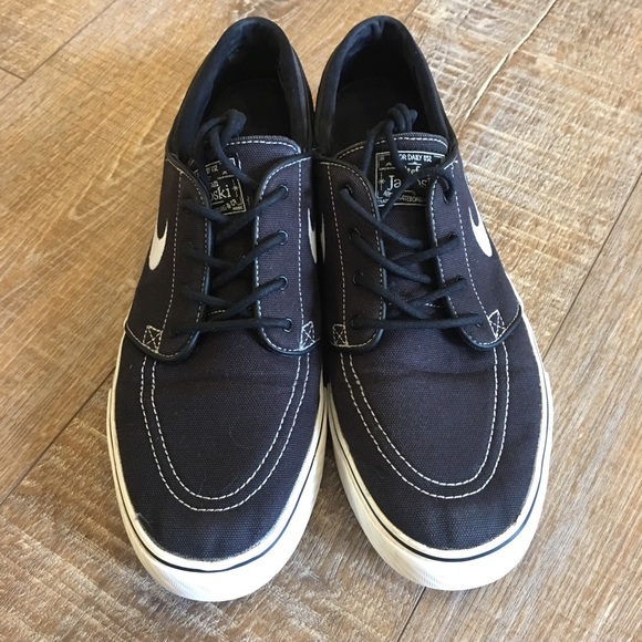 Nike Zoom Air Stefan Janoski Black Sneakers Sz 11 - Picture 2 of 8